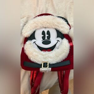 Disney Loungefly Santa Mickey Backpack